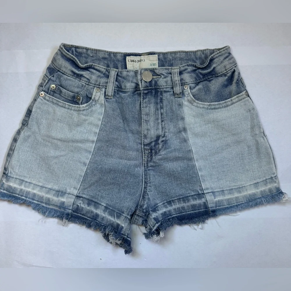 Banjara High Rise Patchwork Denim Shorts Frayed Hem Y2K Festival 3/25